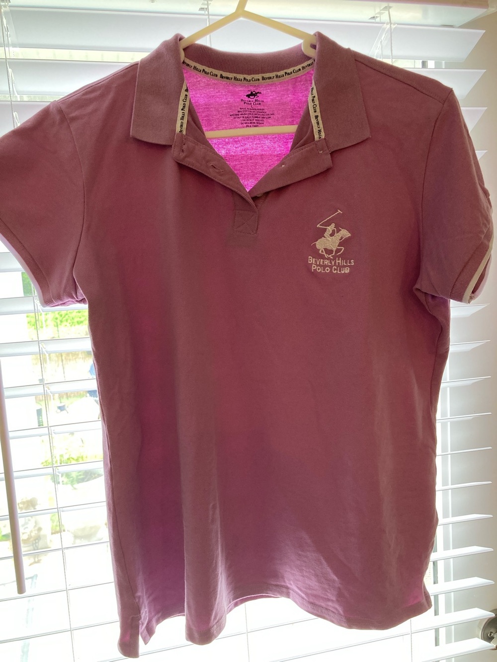 Beverly Hills Polo Club Women’s Pink Short-Sleeve Polo